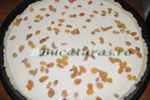 Prajitura cu branza dulce si stafide