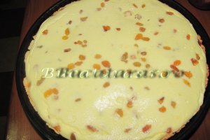 Prajitura cu branza dulce si stafide