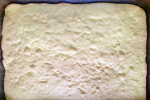 Desert prajitura cu gutui si crema cu lapte condensat caramelizat