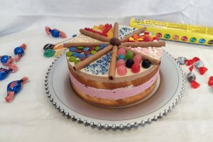 Desert tort cu fructe de padure si ciocolata (bucuria copiilor)