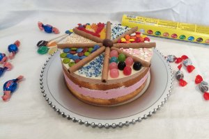 Desert tort cu fructe de padure si ciocolata (bucuria copiilor)