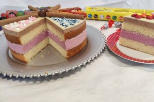 Desert tort cu fructe de padure si ciocolata (bucuria copiilor)