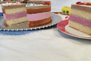 Desert tort cu fructe de padure si ciocolata (bucuria copiilor)