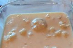 Conopida gratinata, cu parjoale de pui