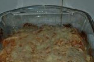 Conopida gratinata, cu parjoale de pui