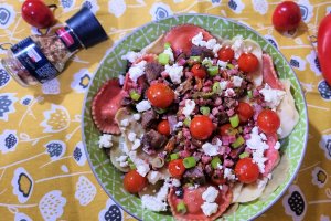 Paste italienesti cu bacon si feta