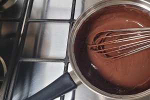 Desert negresa cu ciocolata si ricotta