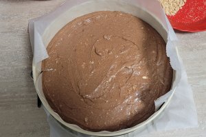 Desert negresa cu ciocolata si ricotta