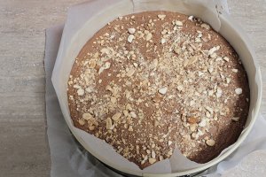 Desert negresa cu ciocolata si ricotta