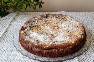 Desert negresa cu ciocolata si ricotta