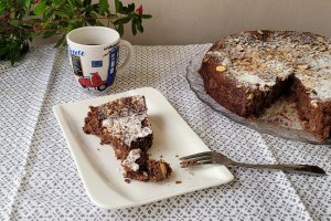 Desert negresa cu ciocolata si ricotta