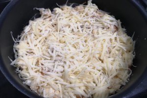 Conopida cu carne de pui, gratinate la cuptor