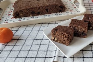 Desert negresa cu halva, de post