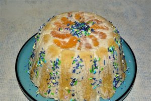 Desert prajitura Coconut-Clementine