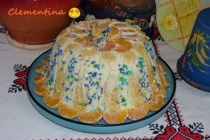 Desert prajitura Coconut-Clementine