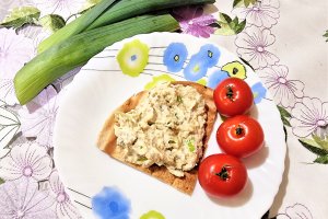 Salata de vinete cu praz si iaurt