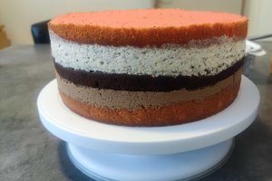 Desert tort cu ciocolata si mandarine