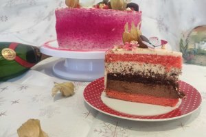 Desert tort cu ciocolata si mandarine