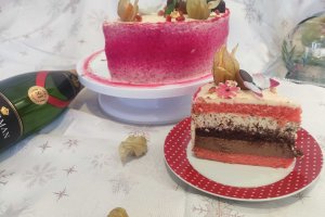 Desert tort cu ciocolata si mandarine
