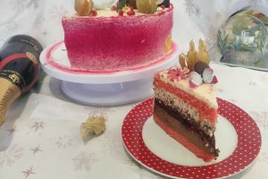 Desert tort cu ciocolata si mandarine
