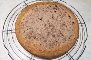 Desert prajitura cu mango si fructul pasiunii