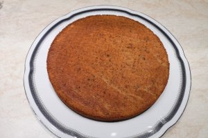 Desert prajitura cu mango si fructul pasiunii