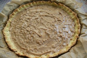 Desert tarta cu crema lime si caramel
