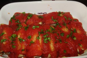 Clatite gratinate cu ciuperci si piept de pui