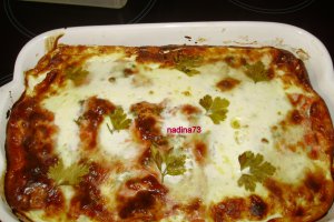 Clatite gratinate cu ciuperci si piept de pui