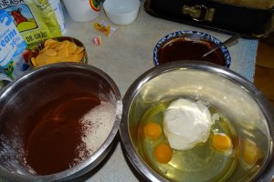 Desert prajitura cu ciocolata si aroma de portocale