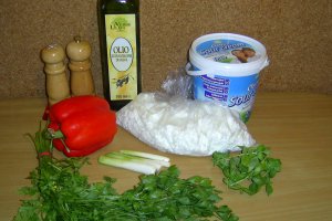 Crema de branza cu ardei si verdeata