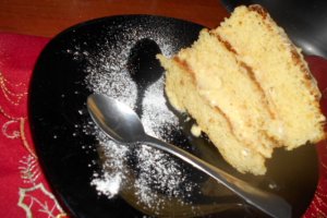 Desert prajitura cu crema de portocale