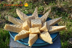 Desert foi de napolitana cu crema de cocos