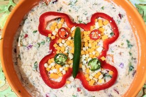 Salata de conopida cu branza Cheddar si orez