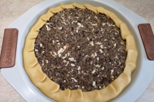 Aperitiv tarta cu bureti si mozzarella