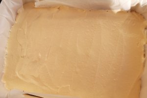 Desert prajitura cu branza si dulceata de prune
