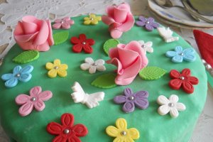 Desert tort Pajistea cu flori - 5 ani de bucataras