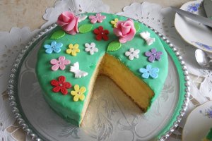 Desert tort Pajistea cu flori - 5 ani de bucataras