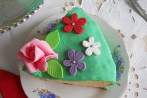 Desert tort Pajistea cu flori - 5 ani de bucataras