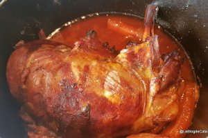 Spata de miel confiata in cidru