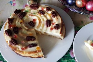 Desert cheesecake - Pasca fara aluat