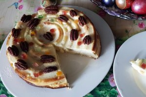 Desert cheesecake - Pasca fara aluat