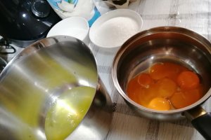 Desert prajitura cu blat din cocos si crema de vanilie