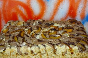 Desert prajitura marmorata cu caise