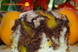 Desert prajitura marmorata cu caise