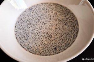 Desert budinca de chia cu kiwi si migdale