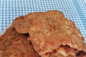 Snitel din cotlet de porc, in stil vienez
