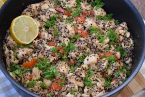 Piept de pui cu quinoa