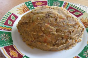 Salata-arici cu carne si cartofi