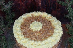 Reteta de tort cu crema de vanilie cu unt si krant